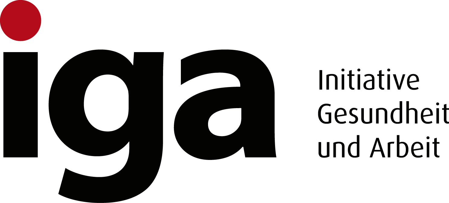 Logo der Initiative Gesundheit und Arbeit (iga)